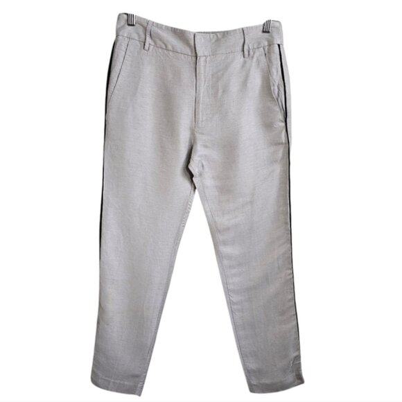 Smythe Grey Slacks with Side Piping Size 4 - Picture 8 of 12
